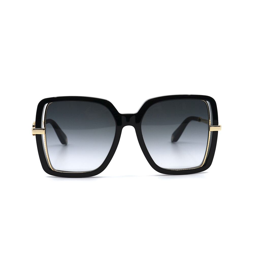 ROBERTO CAVALLI SRC007 BLACK GOLD GREY GRADIENT AUTHENTIC SUNGLASSES - Picture 3 of 12